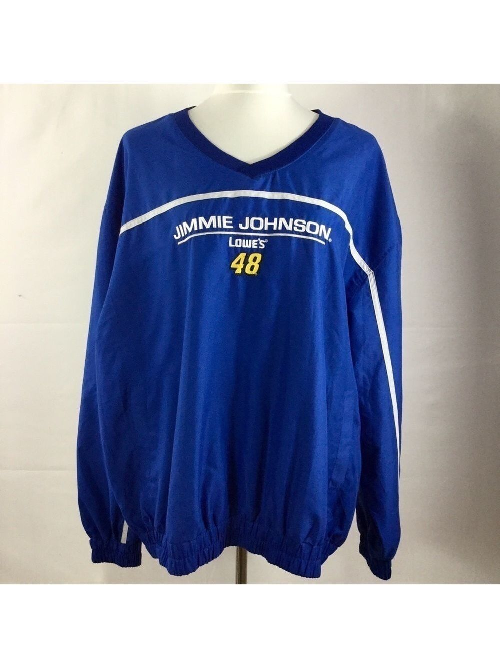 Nascar Winner's Circle Jimmie Johnson Lowe’s 48 Wind Pullover Jacket Size 2X